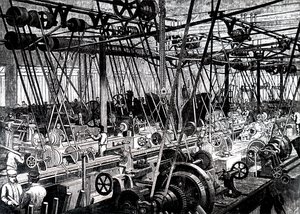 El taller de herramientas y tornos de Robert Stephenson and Company de Unbekannt