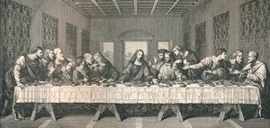 La pintura mural de `La Última Cena`, en Milán, 1883 de Unbekannt