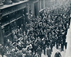 La crisis de guerra en la ciudad: El cierre de la Bolsa de Londres de Unbekannt