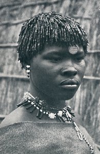 La esposa de un jefe sudafricano, 1912 de Unbekannt