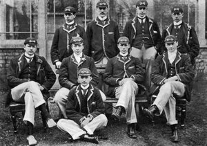 El equipo ganador de la regata de Oxford, 1896 de Unbekannt