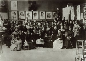 Las mujeres de la Académie Julian, 1880-1890 de Unbekannt