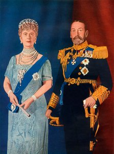 Sus Majestades el Rey Jorge V y la Reina María en el momento de su Jubileo de Plata en 1935, 1951 de Unbekannt