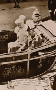 Sus Majestades Jubileo de Plata 1910-1935. El Rey y la Reina en Temple Bar, 1935 de Unbekannt