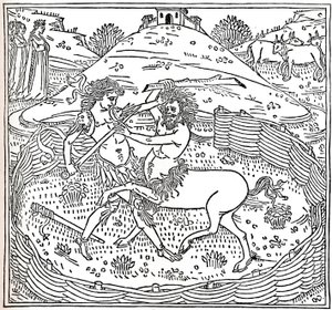 Teseo y el Centauro, Plutarco: Vitae Parallelae, 1491, 1917