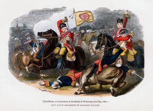 Tercer Caballo, o Carabineros, en la Batalla de Warburg, 31 de julio de 1760 de Unbekannt