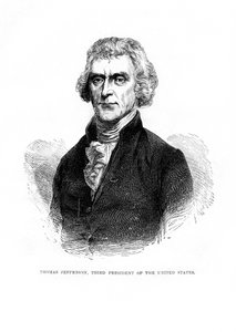 Thomas Jefferson, tercer Presidente de los Estados Unidos, 1872 de Unbekannt