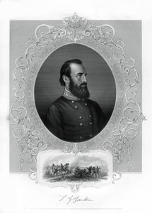 Thomas Jonathan Stonewall Jackson, general confederado durante la Guerra Civil Americana de Unbekannt