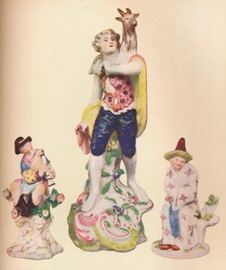 Tres figuras de porcelana china de la colección Wallace Elliot, c1775 de Unbekannt