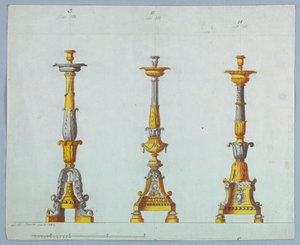 Tres diseños para candelabros