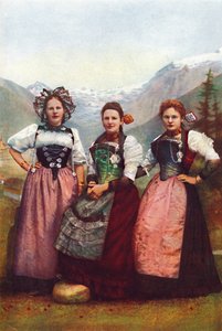 Tres chicas suizas, 1912