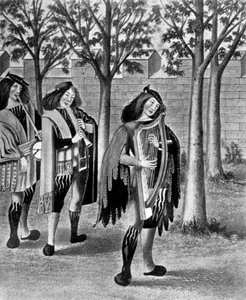 Tres juglares, c1480 de Unbekannt