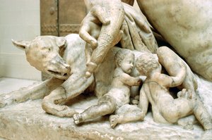 Tiberino, dios romano del río Tíber, siglo I d.C.