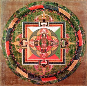 Mandala budista tibetano de Unbekannt
