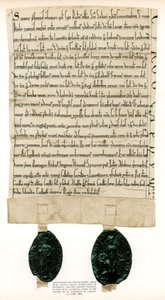Escritura de propiedad de los terrenos alrededor del Guildhall, Ciudad de Londres, c1182-1201, 1886 de Unbekannt
