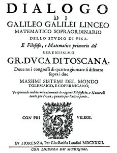 Página de título de Dialogo, por Galileo, 1632 de Unbekannt