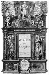 Página de título de las obras de Ben Jonson, 1616, 1893 de Unbekannt