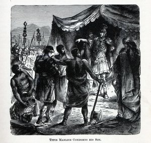 Tito Manlio condena a su hijo, 1882 de Unbekannt