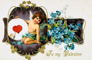 Para mi Valentín, tarjeta de San Valentín americana, 1907 de Unbekannt