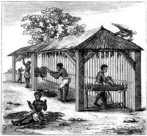 Preparación del tabaco, 1873 de Unbekannt