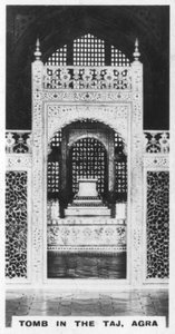 Tumba en el Taj, Agra, Uttar Pradesh, India, c1925 de Unbekannt