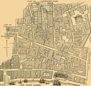 Distrito de Tower Street, c. 1872 de Unbekannt