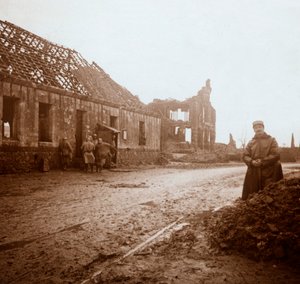 Ayuntamiento de Ablain-Saint-Nazaire, norte de Francia, c1914-c1918 de Unbekannt