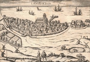 Ciudad de Landskrona, Suecia, 1580s