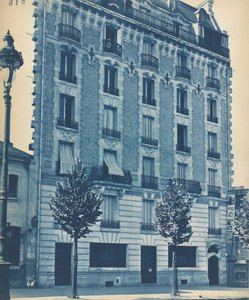 Fachada de casa adosada, c. 1900 de Unbekannt