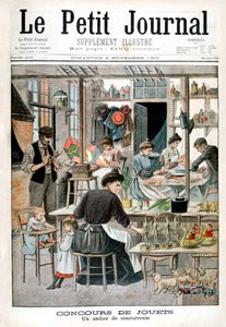 Concurso de fabricación de juguetes: taller de competidores, 1901