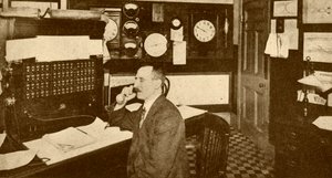 Oficina de controladores de tráfico, Ferrocarriles Subterráneos de Londres, 1930 de Unbekannt