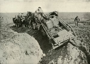 Dificultades de transporte en el frente, 1919 de Unbekannt