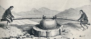 Trapiche o molino usado en los lavaderos de oro, c. 1826 de Unbekannt