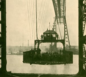 Coche de viaje, Puente Transportador, Middlesborough, c. 1930 de Unbekannt