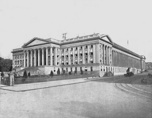 Edificio del Tesoro, Washington DC, EE.UU., c1900 de Unbekannt