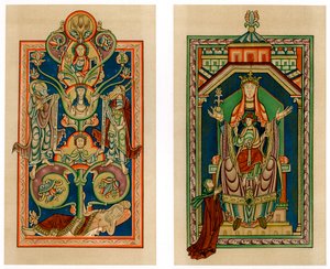Árbol de Jesé y Virgen y Niño entronizados, c1130-1140