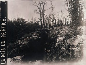 Trincheras, Bois-le-Prêtre, Lorena, norte de Francia, c. 1914-c. 1918 de Unbekannt