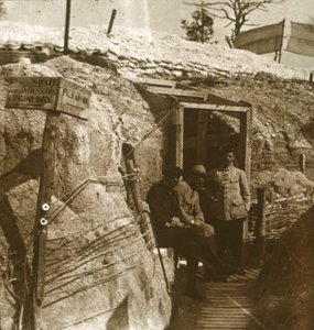 Trincheras, Champaña, norte de Francia, c1914-c1918 de Unbekannt