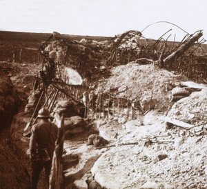 Trincheras, Mont Haut, norte de Francia, c1914-c1918 de Unbekannt