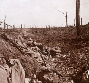 Trincheras, Vaux, norte de Francia, c1914-c1918 de Unbekannt