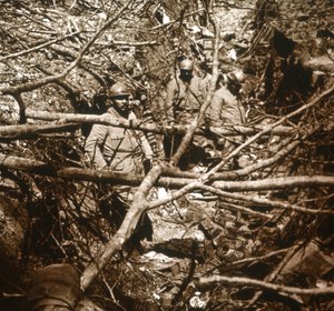 Trincheras frente al Fuerte Souville, norte de Francia, c1914-c1918 de Unbekannt
