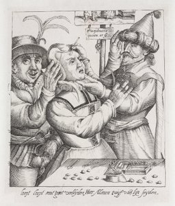 Trepanación ïExtracción de la piedra, grabado