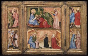 Tríptico con la Adoración de los Magos, c. 1424 de Unbekannt