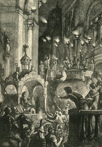 Triunfo de Heraclio en Constantinopla, 629 d.C., 1890 de Unbekannt