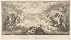 Triunfo de San Ignacio y San Francisco Javier, siglo XVII de Unbekannt