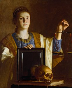 La Verdad presentando un espejo a las vanidades del mundo, c1620-1630