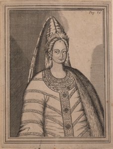 Zarina Irina Godunova, esposa del zar Feodor I de Rusia de Unbekannt