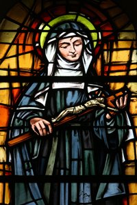 Vidriera de la catedral de Túnez: Santa Rita, Túnez, Túnez de Unbekannt
