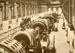 Turbo-Generadores en la Central Eléctrica de Neasden, Metropolitan Railway, 1930 de Unbekannt