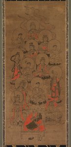 Doce Budas y Kobo Daishi Jusanbutsu, finales del siglo XVII de Unbekannt